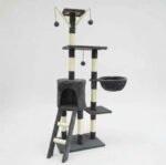 Rascador torre casa 3 niveles - Imagen 3