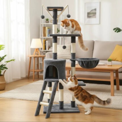 Rascador torre casa 3 niveles